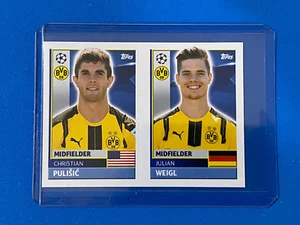 Figurine No Panini Topps Rookie Sticker Christian Pulisic Borussia Dortmund - Imagen 1 de 1