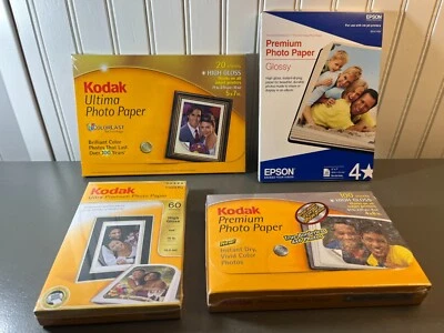 NEW Kodak /Epson - Ultra + Premium Photo Paper 4x6 (160 Sheets) + 5x7 (40 Sheet) - Image 1 of 4