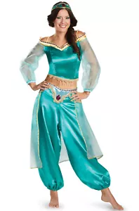 Brand New Disney Princess Jasmine Aladdin Deluxe Prestige Adult Costume - Picture 1 of 1