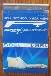 FUNDA FERIA MUNDIAL MATCHBOOK: 1964-65 FERIA MUNDIAL DE NUEVA YORK CUBIERTA VACÍA -D2 - Imagen 1 de 2