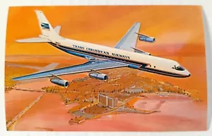 Vintage (1960) Post Card. Trans Caribbean Airways DC-8. Aviation Jetliner - Picture 1 of 9