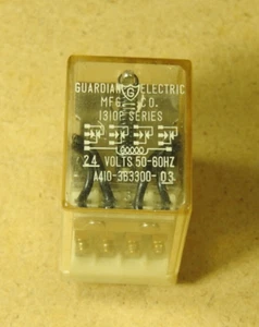 GUARDIAN ELECTRIC A410-363300-03 Relay, 1310P Series, 24 VAC Coil - New - Picture 1 of 4