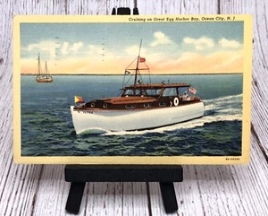 Kreuzfahrt auf Great Egg Harbor Bay Ozeanstadt New Jersey Yachting Bootfahren Postkarte - Bild 1 von 4