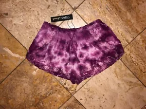 NWT Gypsy 05 Sand Sexy Purple Tie Dye Swimsuit Covering Shorts Womens XS - Picture 1 of 6
