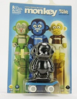 Toy2r 3" Qee Harry Oh Monkey Black Exclusive Kidrobot Art Toy - Image 1 of 2