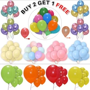 30 X Large PLAIN BALOONS helium Quality BALLONS Birthday Anniversary Decor UK - Picture 1 of 61