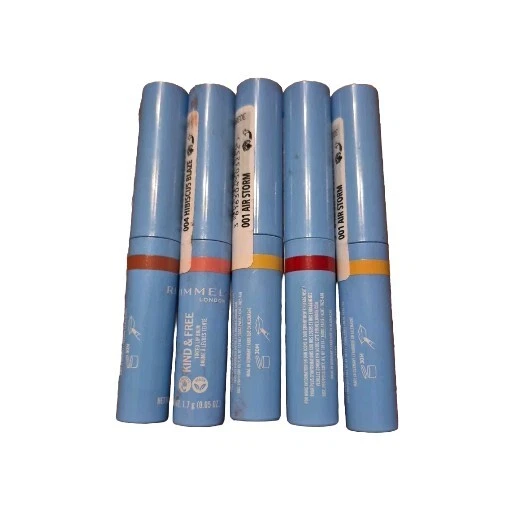 5- Bálsamo labial colorido sortido tipo rimmel e livre LEIA a descrição para cores - Imagem 1 de 1