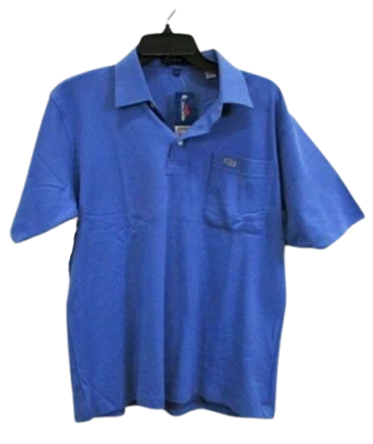 Мужская рубашка-поло с коротким рукавом из 100% хлопка с крокодилом размер большой - Изображение 1 из 4