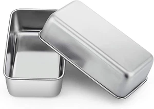 Loaf Pan Set, 9-Inch Bread Pans, Stainless Steel Loaf Toast Baking Pans for Brea - Picture 1 of 7