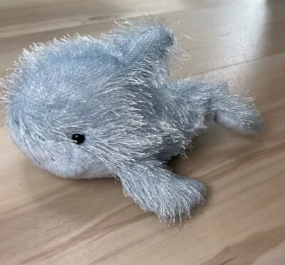 Ganz Webkinz Blue Whale Beanbag Plush HM356  No Code 9" - Image 1 of 2