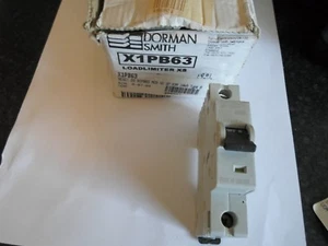 NEW DORMAN SMITH B63 63 AMP 10KA X1PB63 SINGLE POLE MCB CIRCUIT BREAKER - Picture 1 of 1