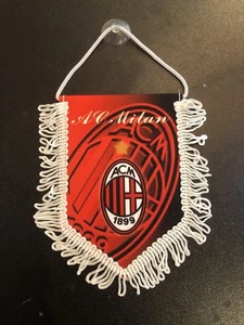 AC MILAN FC Mini Flag / Pennant (12cm x 15cm) Great For Car /Home /Office Use - Picture 1 of 2