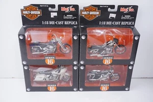 Lot Of (4) Vintage Maisto 1:18 Harley-Davidson Motorcycles Series 16 - Picture 1 of 6
