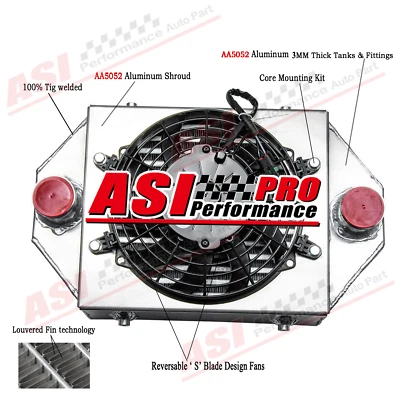 Aluminum Intercooler+Shroud Fan For 2017-19 Can-Am Maverick X3 Turbo R DS RS XMR - Image 1 of 4
