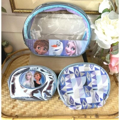 Frozen 2 Elsa Anna Juego de 3 Estuche Cosmético de Viaje Foto 1 de 3