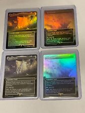 MTG 4x Minas Tirith FOIL Borderless Lot #256/341/420 - Lord of the Rings  LOTR NM