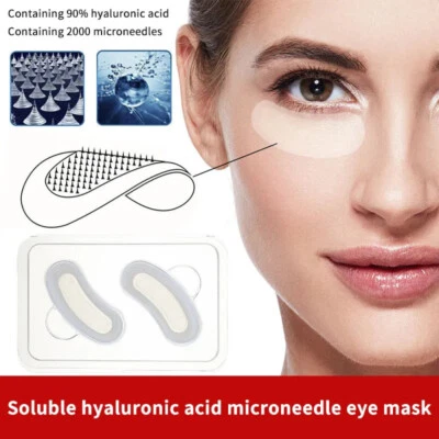 HAILICARE NEW Hyaluronic Acid Microneedle Eye Patch Anti Aging Wrinkles Fine Lines Removal