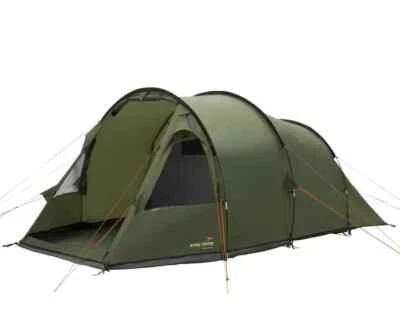 Easy Camp Hidra 4 Person Family Poled Adventure Tunnel Camping Tent (Green)  - Image 1 of 4