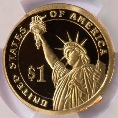 2007 S ICG PR69 Finned Rim Proof Thomas Jefferson Dollar Mint Error Super Rare - Image 1 of 4