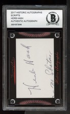 2017 Historic Autographs Scripts Auto Signed BAS Beckett (3) - Herb Hash