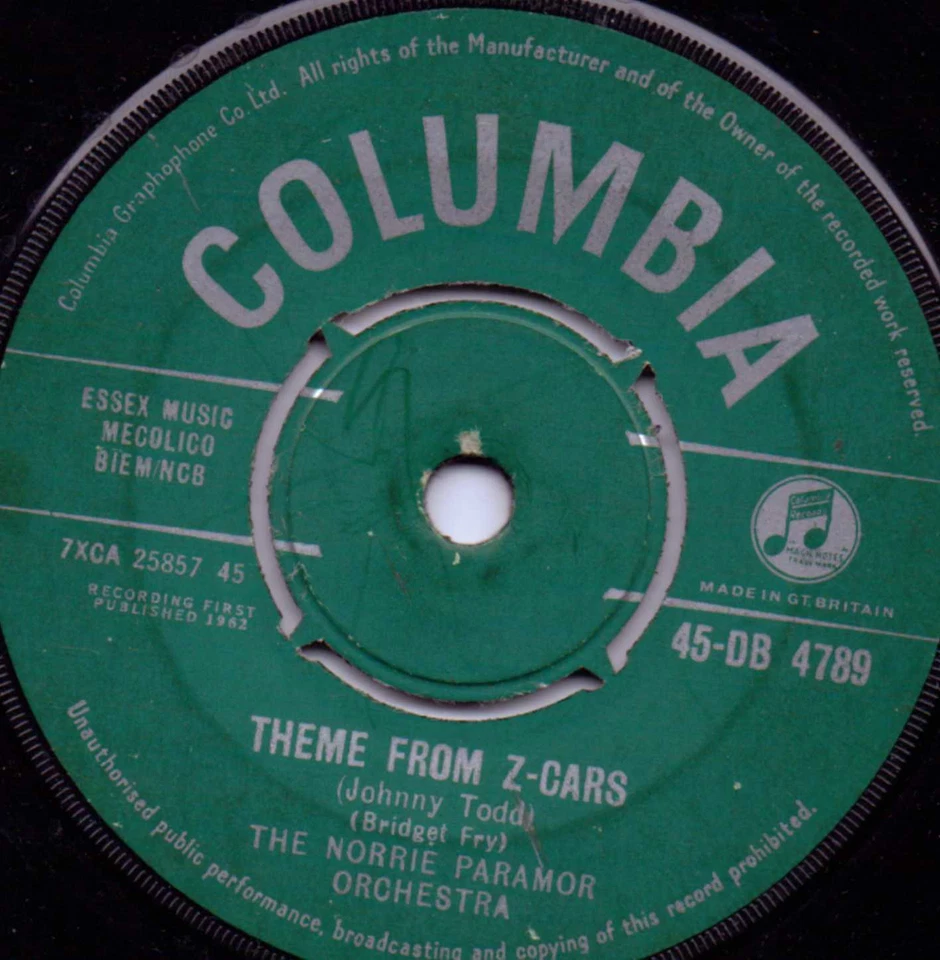 Norrie Paramor Orchestra  "Theme From Z-cars " 7" single - Image 1 of 1