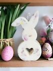 Easter Bunny Soy Wax Candle Dried Flowers Scented