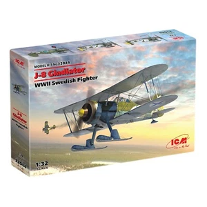 ICM 32044 Plastic model kit 1:32 J-8 Gladiator, Swedish World War II fighter - Picture 1 of 13