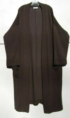  Abrigo DIDION de algodón orgánico/bambú polar Bryn Walker OSTRCH (MARRÓN OSCURO) NUEVO CON ETIQUETAS Foto 1 de 2