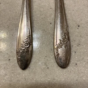 Oneida Community TUDOR PLATE Silverplate QUEEN BESS II 1946 Besteck Lot 14 Teile - Bild 1 von 6