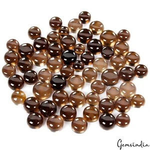 89.30 Ct./60 Pcs Natural Brown Smoky Quartz Oval Cab Loose Gemstones for Jewelry - Picture 1 of 7