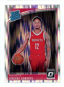 2018-19 Donruss Optic Shock Prizm Vincent Edwards Rookie Houston Rockets (A232)