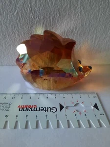 großer XXL Swarovski Igel "Nick" braun bunt schimmernd 1041297 Top Zustand 2010 - Bild 1 von 3