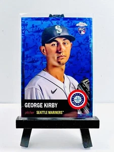 2022 Topps Chrome Platinum GEORGE KIRBY RC No. 460 TOILE BLUE REFRACTOR #/199! - Picture 1 of 2