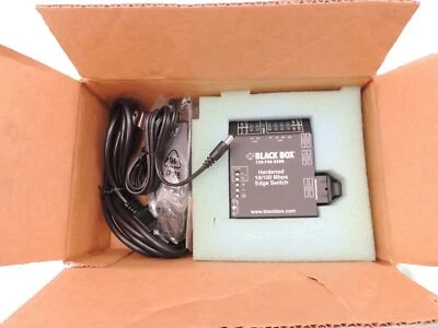 New Unused Black Box Hardened 10/100 Mbps Edge Switch LBH240A-H-SC 724-746-5500 - Image 1 of 2