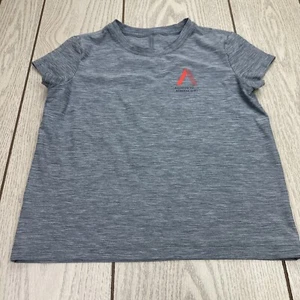 Athleta Girl X Allyson Felix Girls Gray Active T-Shirt S/7 - Picture 1 of 8