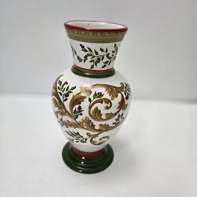 Jarrón de colección FTD dorado francés Toile and Vines 9" Laura Ashley Home Foto 1 de 4