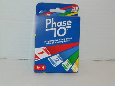 Juego de Cartas Mattel Fase 10 - Juego de Cartas Tipo Rummy con Giro 2-6 Jugadores 7 Foto 1 de 3