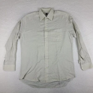 IKE Behar NYC Shirt Mens 16.5 36 Blue Yellow Check Dress Button Up USA MADE - Picture 1 of 11