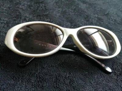 Gafas de sol CELINE CFL-789 56□15-140 vintage blancas negras usadas auténticas #S2164 Foto 1 de 4