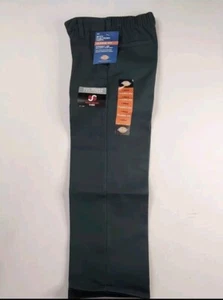 Dickies Classic Fit Flat Front Hunter Green Boys School Pants Size 6 - Picture 1 of 3