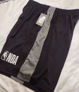 NBA Men's BLACK Basketball Shorts, Size XXL, 2XL, 10 1/2" Inseam, NWT - Picture 1 of 2