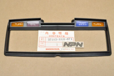 NOS Honda 1984 NH125 Aero Meter Gauge Light Instrument Plate 37103-KG8-671 - Image 1 of 3