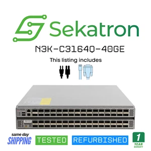 ♻️ Cisco N3K-C3164Q-40GE 64-Port 40G QSFP+ 2RU Switch ⚡Schneller Versand & vollständig getestet! - Bild 1 von 2