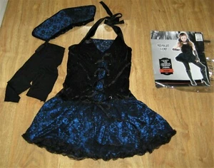 Costumes USA Midnight Vamp Dress Up 4 pc Costume Cosplay Jr Small 3-5 - Picture 1 of 8