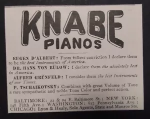 1894 Knabe Pianos Advertisement - Picture 1 of 1