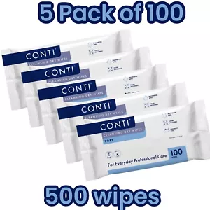 5 x Conti Soft Large Patient Vernacare Dry Wipes - 30 x 28 cm - 5 Packs of 100 - Picture 1 of 4