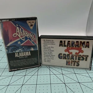 Lot of 2 ALABAMA Cassettes Roll On & Greatest Hits - Picture 1 of 7