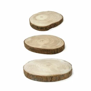 Natural Wood Log Slice - Rustic Table Cake Flower Craft Stand - All Sizes Approx - Picture 1 of 10