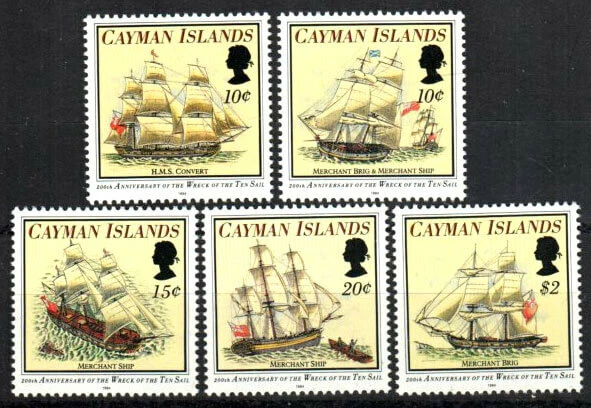 Cayman Islands Stamp 688-692  - Wreck of the Ten Sail - Image 1 of 1