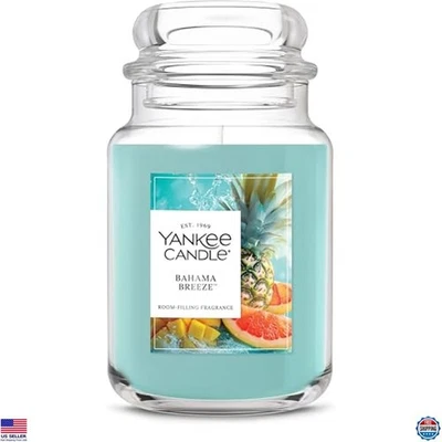 Vela perfumada grande 22 oz - 150 horas de tiempo de combustión, cera premium, Bahama Breeze Foto 1 de 4
